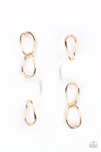 Gold Link Earrings
