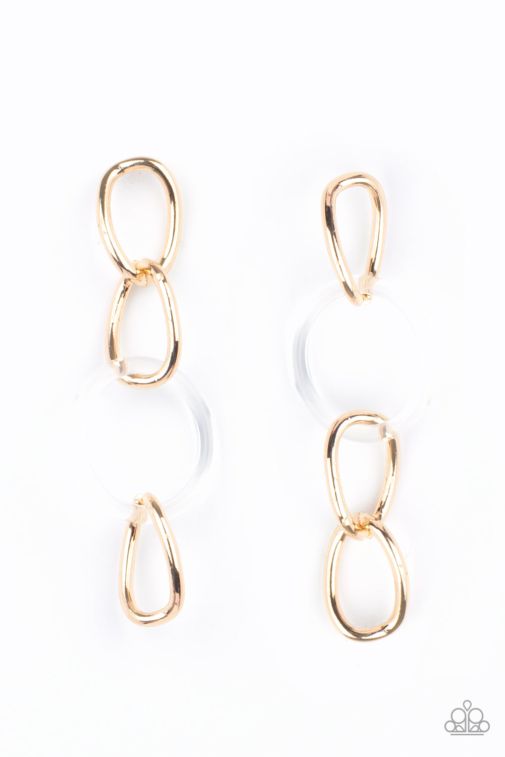 Gold Link Earrings